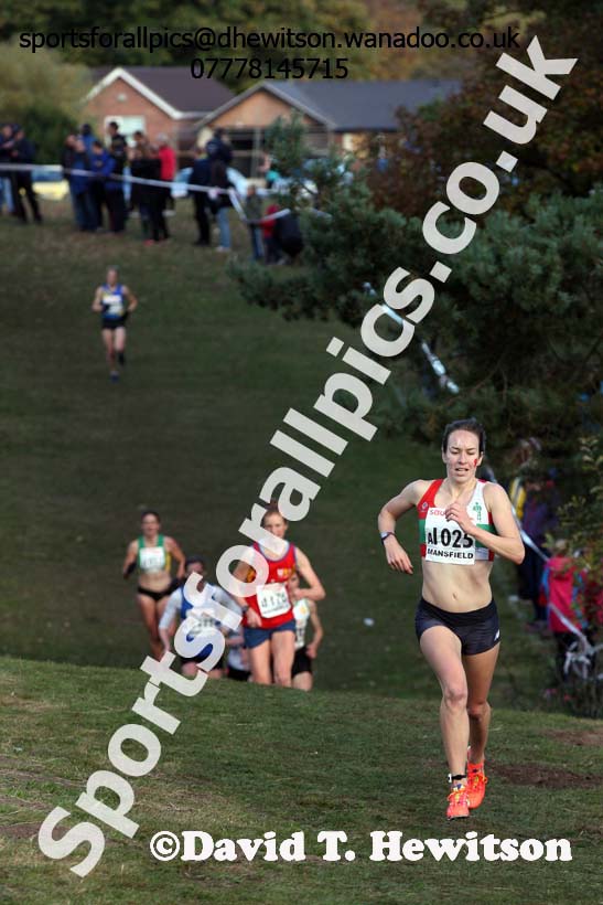 Senior women, 2016 National Cross Country Relays, Berry Hill Park, Mansfield. Photo: David T. Hewitson/Sports for All Pics